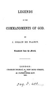 Tapa de Legends Of The Commandments Of God