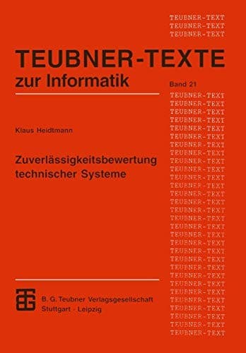 Tapa de Zuverlässigkeitsbewertung technischer Systeme