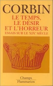 Tapa de Le temps, le désir et l'horreur