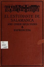 Tapa de El estudiante de Salamanca