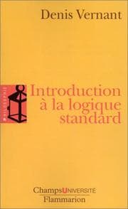 Tapa de Introduction à la logique standard