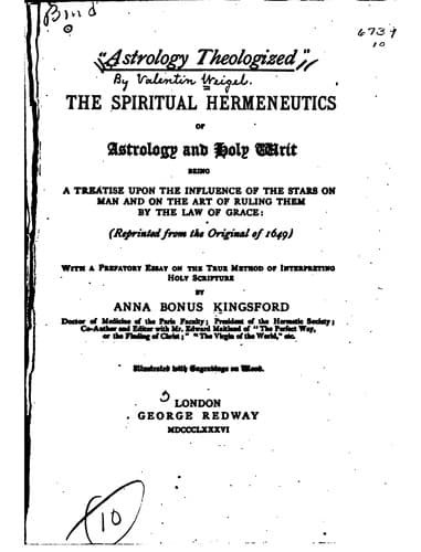 Tapa de "Astrology theologized."