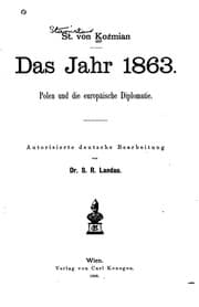 Tapa de Das Jahr 1863: Polen und die europäische Diplomatie