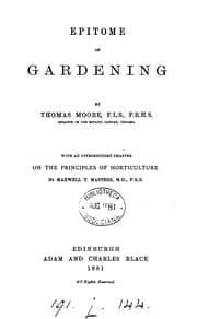 Tapa de Epitome of gardening