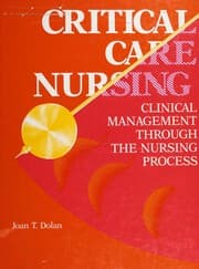 Tapa de Critical care nursing