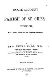 Tapa de Some Account of the Parish of St. Giles, Norwich