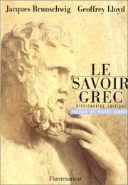 Tapa de Le savoir grec
