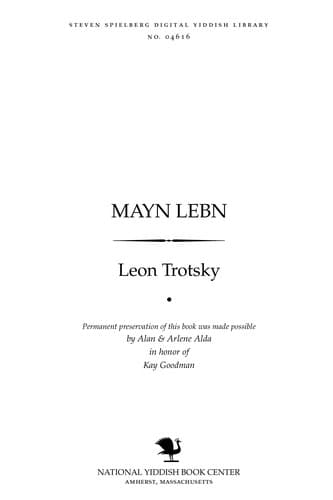 Tapa de Mayn lebn