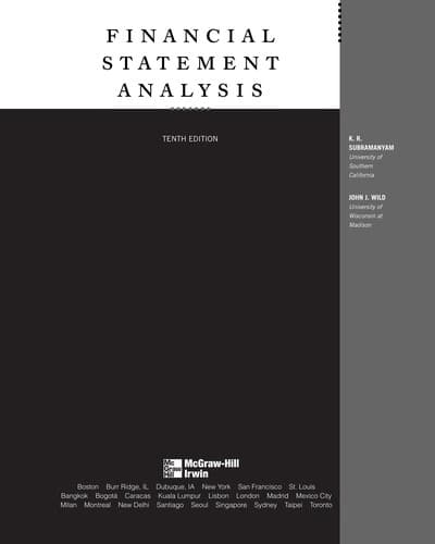 Tapa de Financial statement analysis