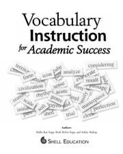 Tapa de Vocabulary instruction for academic success