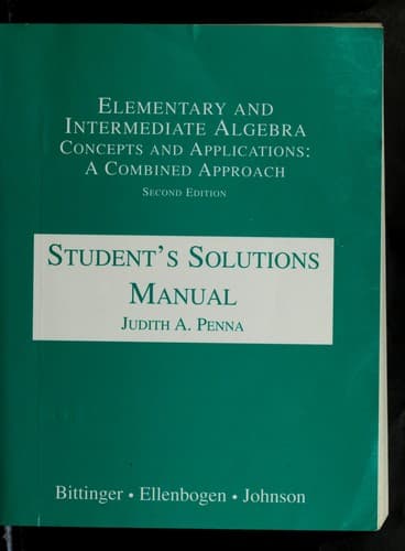 Tapa de Student's solutions manual