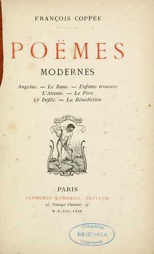 Tapa de Poëmes modernes