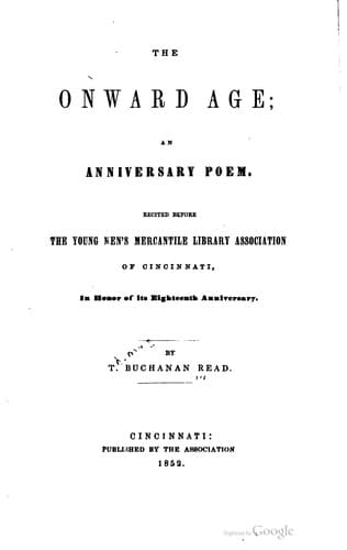 Tapa de The onward age
