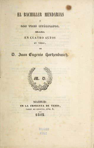 Tapa de El bachiller Mendarias