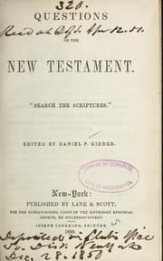 Tapa de Questions on the New Testament...