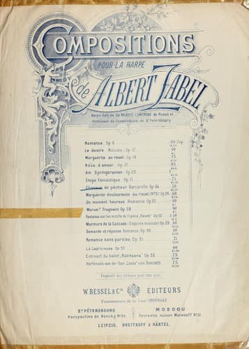Tapa de Chanson de pêcheur