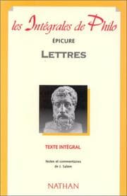 Tapa de Epicure, lettres