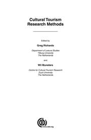 Tapa de Cultural tourism research methods