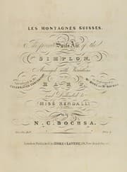 Tapa de Les montagnes Suisses