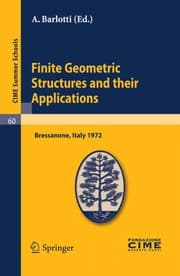 Tapa de Finite Geometric Structures and their Applications