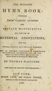 Tapa de The mother's hymn book
