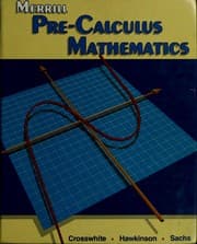 Tapa de Merrill pre-calculus mathematics