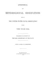 Tapa de Investigation of the latitude and longitude of the U.S. Naval observatory, Washington, and of the declinations of certain circumpolar stars