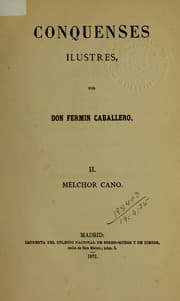 Tapa de Melchor Cano