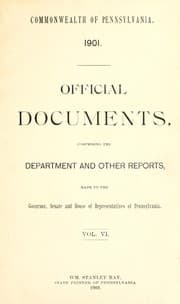 Tapa de Official documents, comprising the department and other reports made to the Governor, Senate and House of Representatives of Pennsylvania