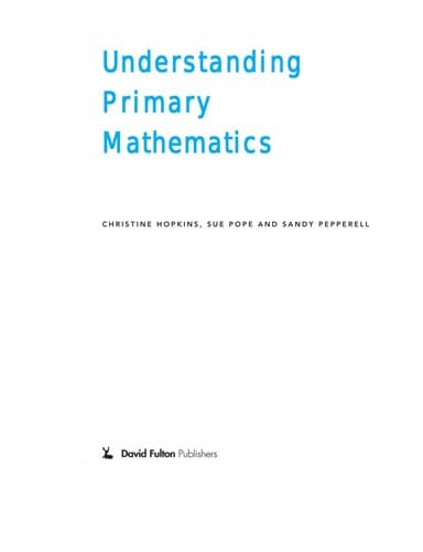 Tapa de Understanding primary mathematics