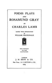 Tapa de Poems, Plays, and Rosamund Gray