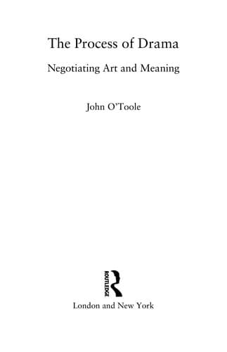 Tapa de Process of Drama