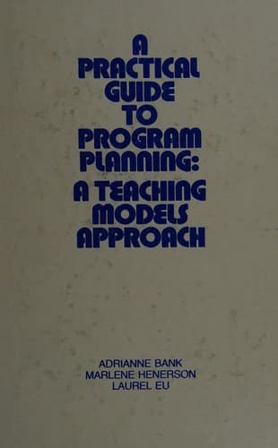 Tapa de A practical guide to program planning