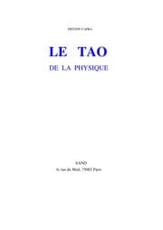 Tapa de Tao de la physique