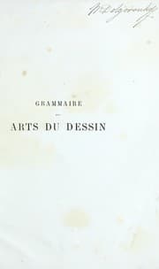 Tapa de Grammaire des arts du dessin