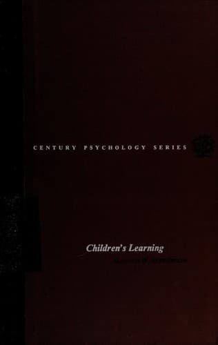 Tapa de Children's learning