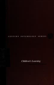 Tapa de Children's learning