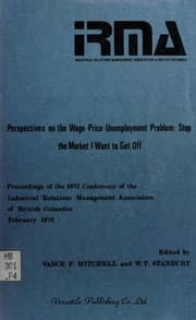 Tapa de Perspectives on the wage-price unemployment problem: stop the market, I want to get off