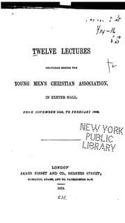Tapa de Lectures Delivered Before the Young Men's Christian Association, 1845-1846--1864-1865