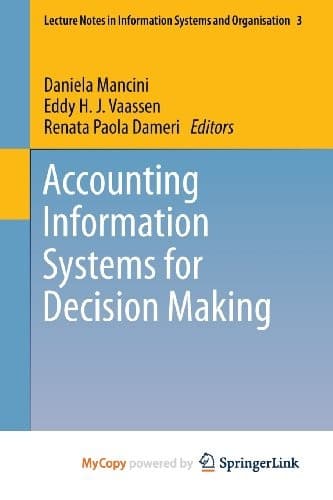 Tapa de Accounting Information Systems for Decision Making