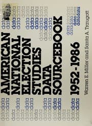 Tapa de American national election studies data sourcebook, 1952-1986