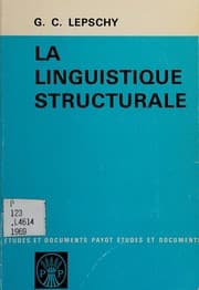 Tapa de La linguistique structurale