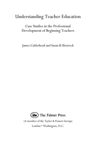 Tapa de Understanding teacher education
