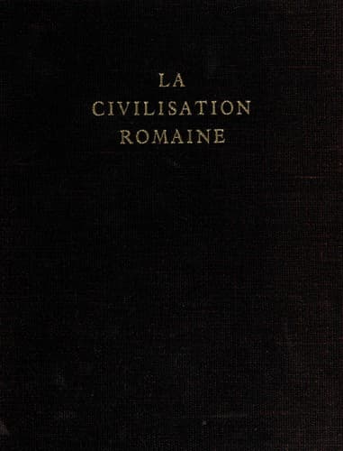 Tapa de La civilisation romaine.