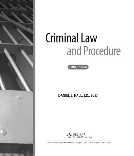 Tapa de Criminal law and procedure