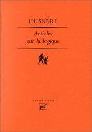 Tapa de Articles sur la logique