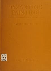 Tapa de Byzantine painting and developments in the West before A. D. 1200
