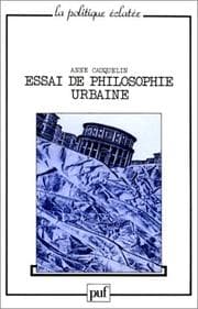 Tapa de Essai de philosophie urbaine