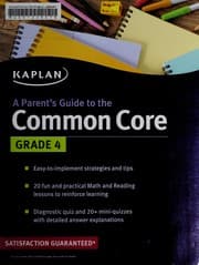 Tapa de A parent's guide to the Common Core