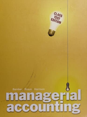Tapa de Managerial accounting
